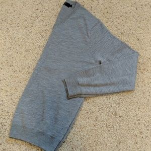 *MENS* Gray Merino wool v-neck J. Crew sweater